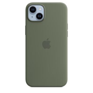 Custodia MagSafe in Silicone per iPhone 14 Plus -  Verde Oliva