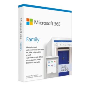 Microsoft Office 365 Family (abbonamento di 12 mesi; fino a 6 persone)