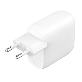 Caricabatterie Da Parete Dual 30w Porta Usb-C Pd 60w - Bianco