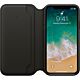 Custodia Folio Apple in pelle per iPhone X - Nero