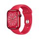 Apple Watch Serie 8 GPS - Cassa in Alluminio Rosso con Cinturino Sport Rosso - 45mm