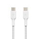 Cavo Intrecciato Pvc Usb-C To Usb-C 2m Twin Pack - Bianco