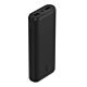 Powerbank 20K compatto con 3 porte e PD da 20W - Nero