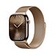 Apple Watch Series 10 GPS + Cellular Cassa in Titanio Oro con Cinturino Loop in maglia milanese Oro - 46mm S/M