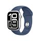 Apple Watch Series 10 GPS Cassa  in Alluminio Argento con Cinturino Sport Band Denim - 42mm S/M