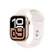 Apple Watch Series 10 GPS Cassa in Alluminio Oro Rosa con Sport Band Rosa Fard - 42mm S/M