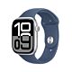 Apple Watch Series 10 GPS Cassa in Alluminio Argento con Cinturino Sport Band Denim - 46mm S/M