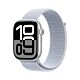 Apple Watch Series 10 GPS Cassa  in Alluminio Argento con Cinturino Sport Loop Blu Nuvola - 46mm