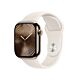 Apple Watch Series 10 GPS + Cellular Cassa in Titanio Oro con Cinturino Sport Band Galassia - 42mm S/M