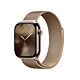 Apple Watch Series 10 GPS + Cellular Cassa in Titanio Oro con Cinturino Loop in maglia milanese Oro - 42mm