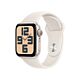 Apple Watch SE 2024 GPS 40mm Cassa in Alluminio Galassia con Cinturino Sport Band Galassia - S/M