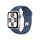 Apple Watch SE 2024 GPS + Cellular 40mm Cassa in Alluminio Argento con Cinturino Sport Band Denim - S/M