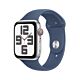 Apple Watch SE 2024 GPS + Cellular 44mm Cassa in Alluminio Argento con Cinturino Sport Band Denim - S/M