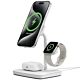 Base di ricarica wireless 3-in-1 Cygnett ChargeBase Qi2.0 per iPhone, AirPods e Apple Watch - Bianco