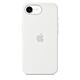 Custodia in silicone per iPhone 16e - Bianco