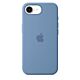 Custodia in silicone per iPhone 16e - Blu inverno